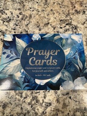 Prayer Cards - Blue Floral Inspirational Deck